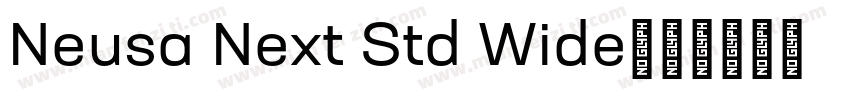 Neusa Next Std Wide字体转换